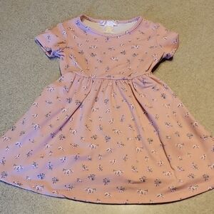 Emma And Elsa Pink Floral Dress With Pockets SIZE 4T